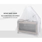 Parc lit cododo Pliable et Portable pour Nouveau-Né T-702L - Gris - Image 4