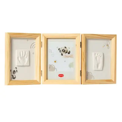 Petit cadre double en bois Amour - Image 1