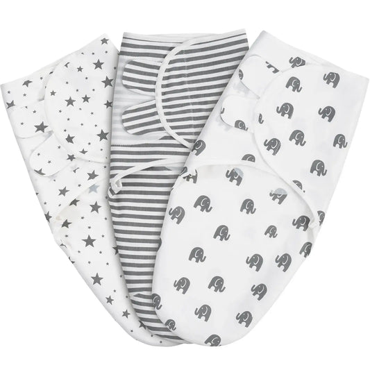 Petite étoile Lot de 3 couvertures d'emmaillotage pour bébé - Image 1