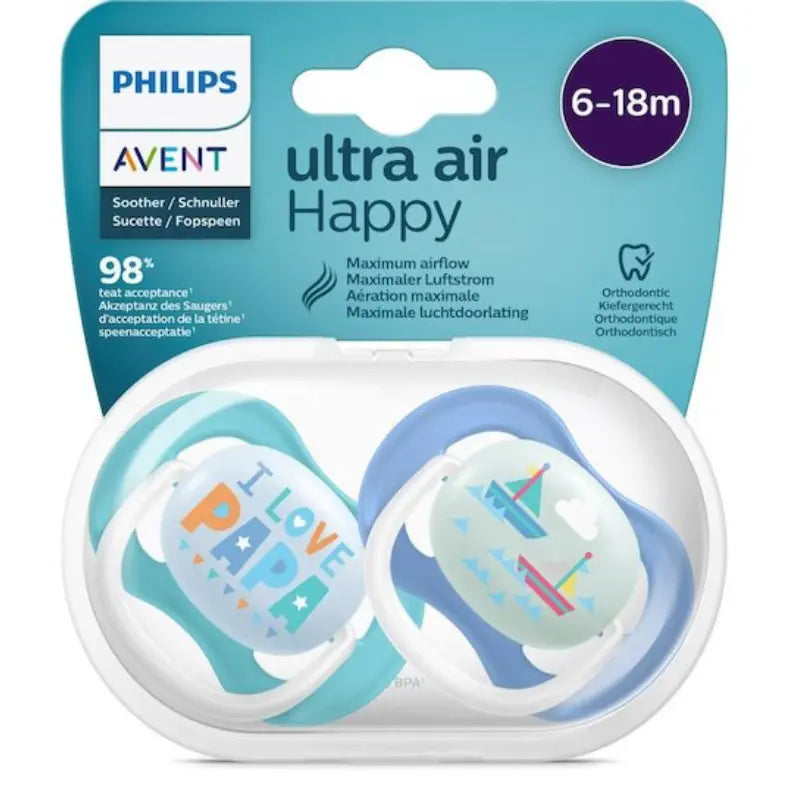 Philips Avent sucettes Ultra Air Happy Garçon 6-18 mois - Image 1