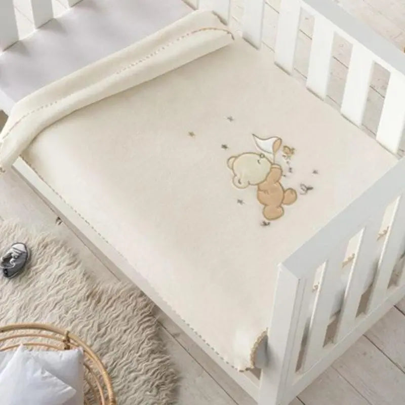 Pielsa Couverture pielsa brodée beige 6224 - Image 1