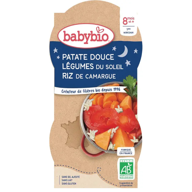 Plat bébé dès 8 mois Légumes du soleil BABYBIO - Image 1