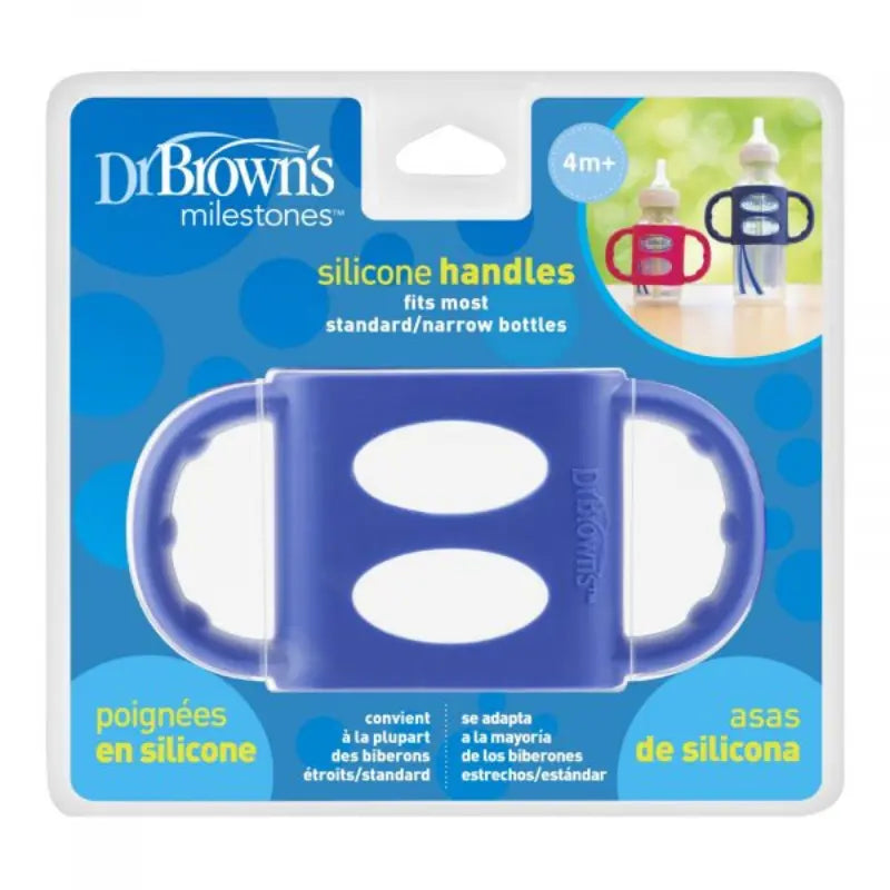 Poignées En Silicone Dr. Brown’s WN Bleu - Image 1