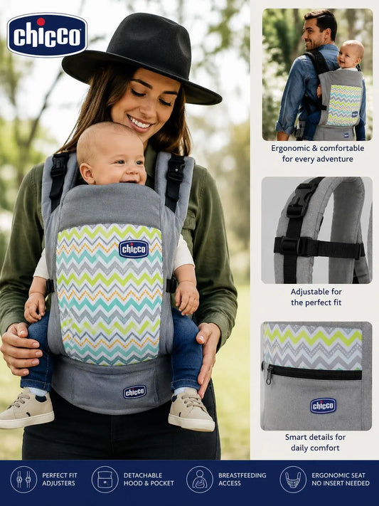 Porte-bébé Chicco Ergonomique Motif Zigzag - Image 1