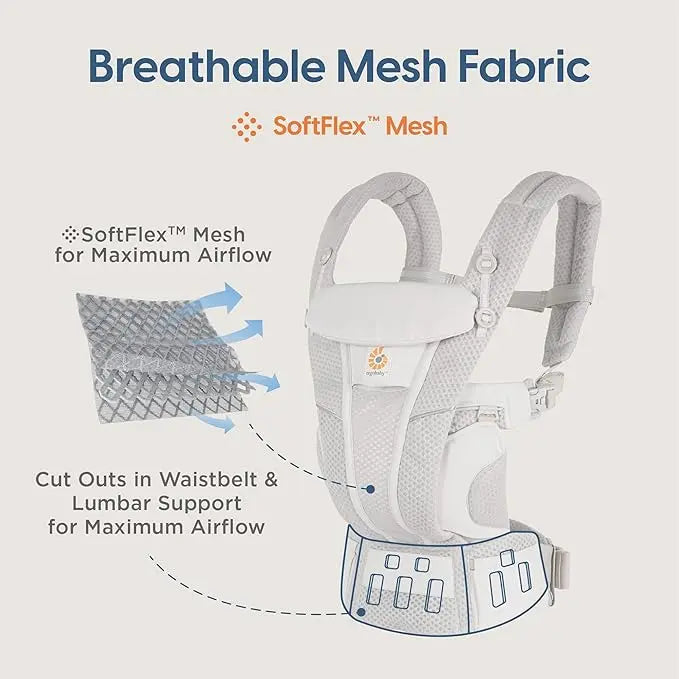 Porte-bébé Ergobaby Omni Breeze gris perle - Image 5