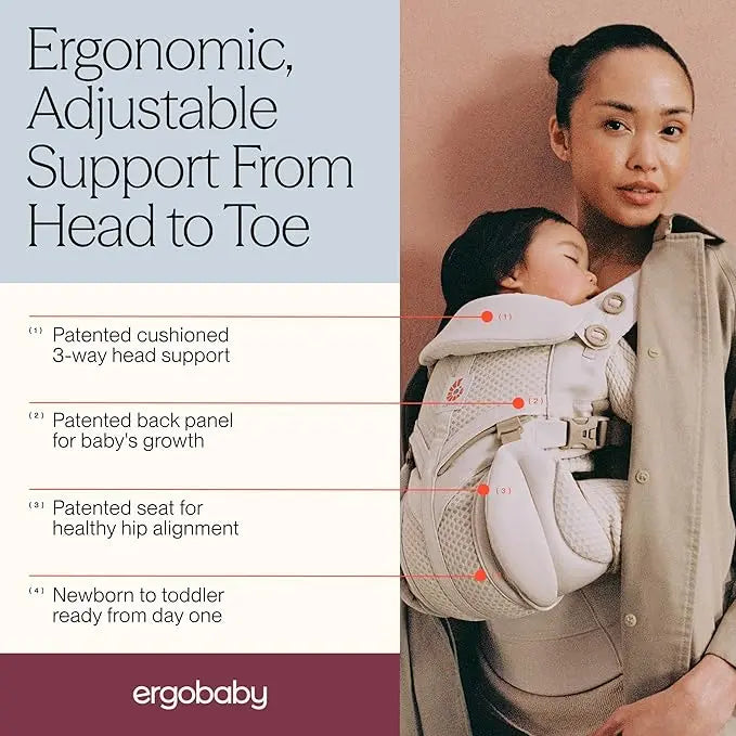 Porte-bébé Ergobaby Gris Perle 3 à 20 kg - Image 4