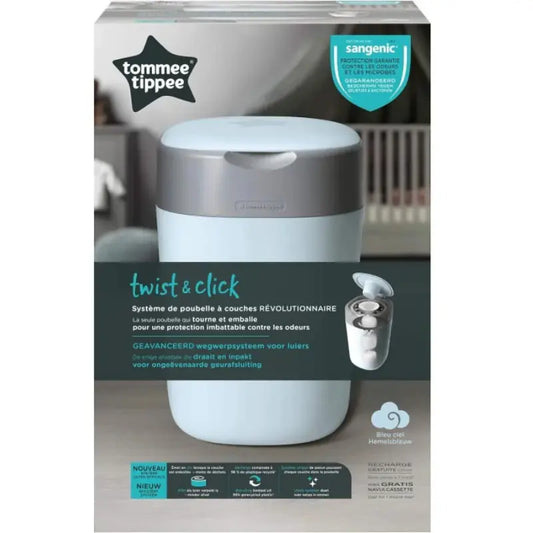 Poubelle à couches Twist – Click – Bleu – Tommee tippe - Image 1