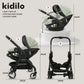 Poussette 3 en 1 Kidilo pour bébé de 0 à 3 ans avec siège auto - Bleu - Image 2