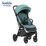Poussette Bébé Kidilo C5 – Portable, Légère et Pliable – 0 à 3 Ans - Verte - Image 1