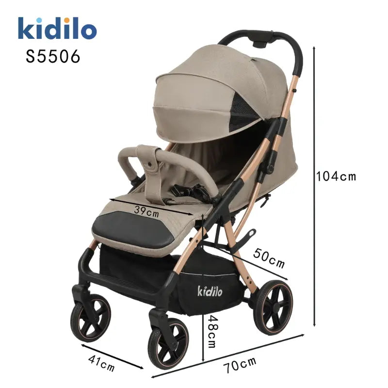 poussette bébé portable Kidilo – S5506f-blue - Image 2