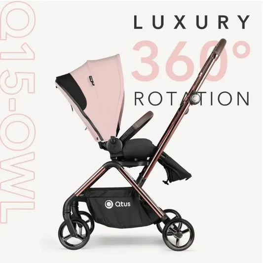 Poussette Owl Premium 360° Noir QTUS - Image 3