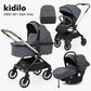 Poussette trio Kidilo D900 3 en 1 Gris foncé - Image 2