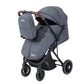 Poussette Valise Réversible avec Cache-Pieds et Sac Kidilo 6530 Gris - Image 1