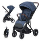 Poussette Valise Réversible avec Cache-Pieds et Sac Kidilo 6530 Gris - Image 2