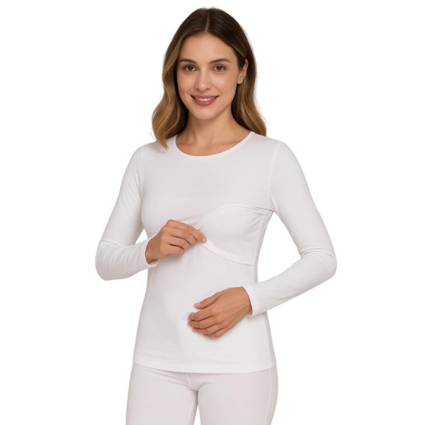 Pull d’allaitement femme manches longues – Rivana 7004