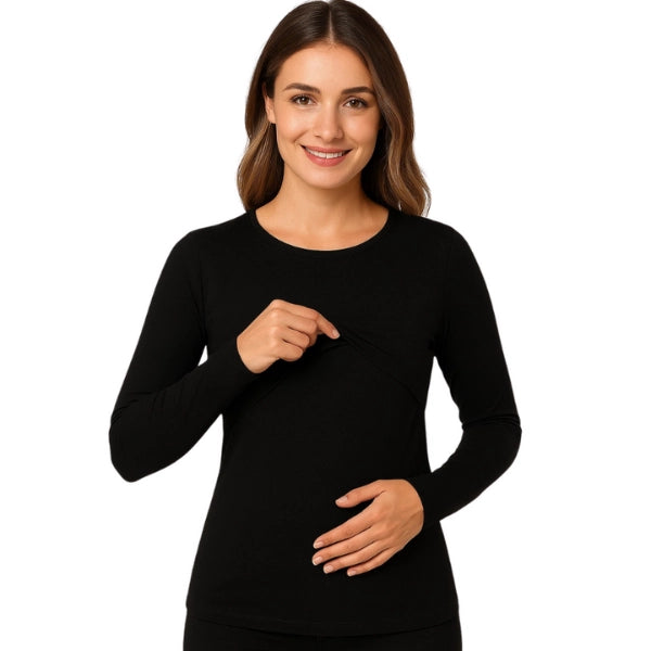 Pull d’allaitement femme manches longues – Rivana 7004