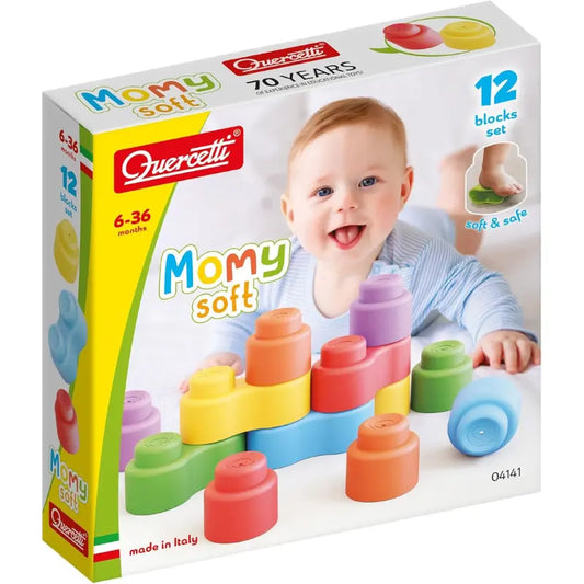 Quercetti Leggo Soft 12 Pièces - 6M+ - Image 1