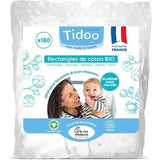 Rectangles de coton Bio x180 bio Tidoo - Image 1