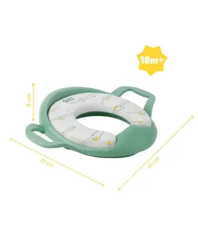 Réducteur de toilette avec poignée vert Badabulle - Image 3