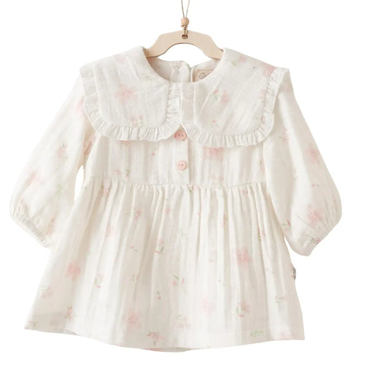Robe bébé fille en mousseline ANW-AC26622