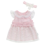 Robe rose à volants et motif floral - Andywawa - Image 1