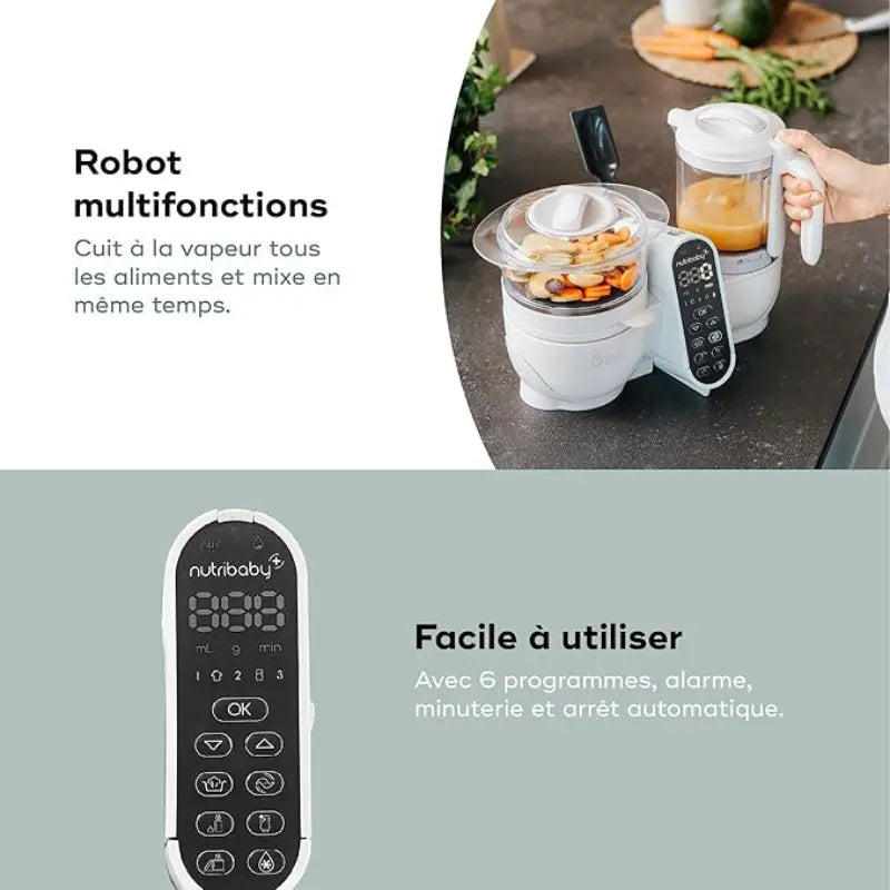 Robot cuiseur nutribaby (+) mineral beige babymoov - Image 4