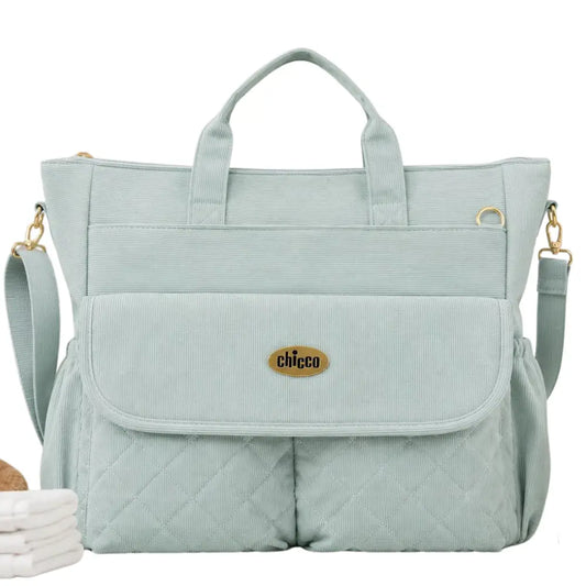 Sac à Langer Chicco Velours – Vert Menthe - Image 1