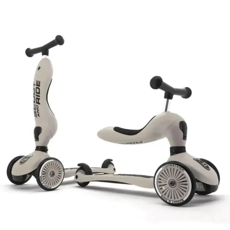 SCOOT AND RIDE – TROTTINETTE HIGHWAYKICK 1 – Ecru beige - Image 1