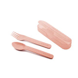 Set cuillère et fourchette avec étui Rose – Suavinex - Image 1