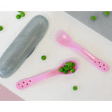 Set de 2 couverts Kiokids – coloris rose - Image 1