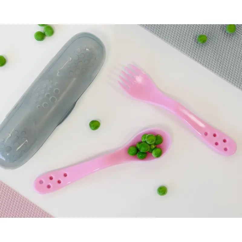 Set de 2 couverts Kiokids – coloris rose - Image 2