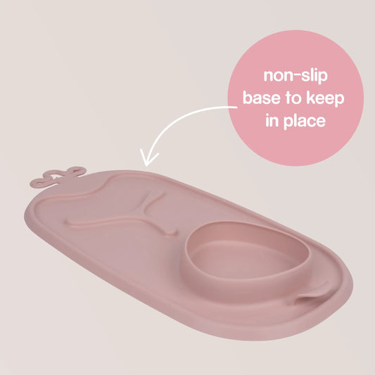 Set de Table Silicone Roll + Go b.box - ocean - blush - Image 3