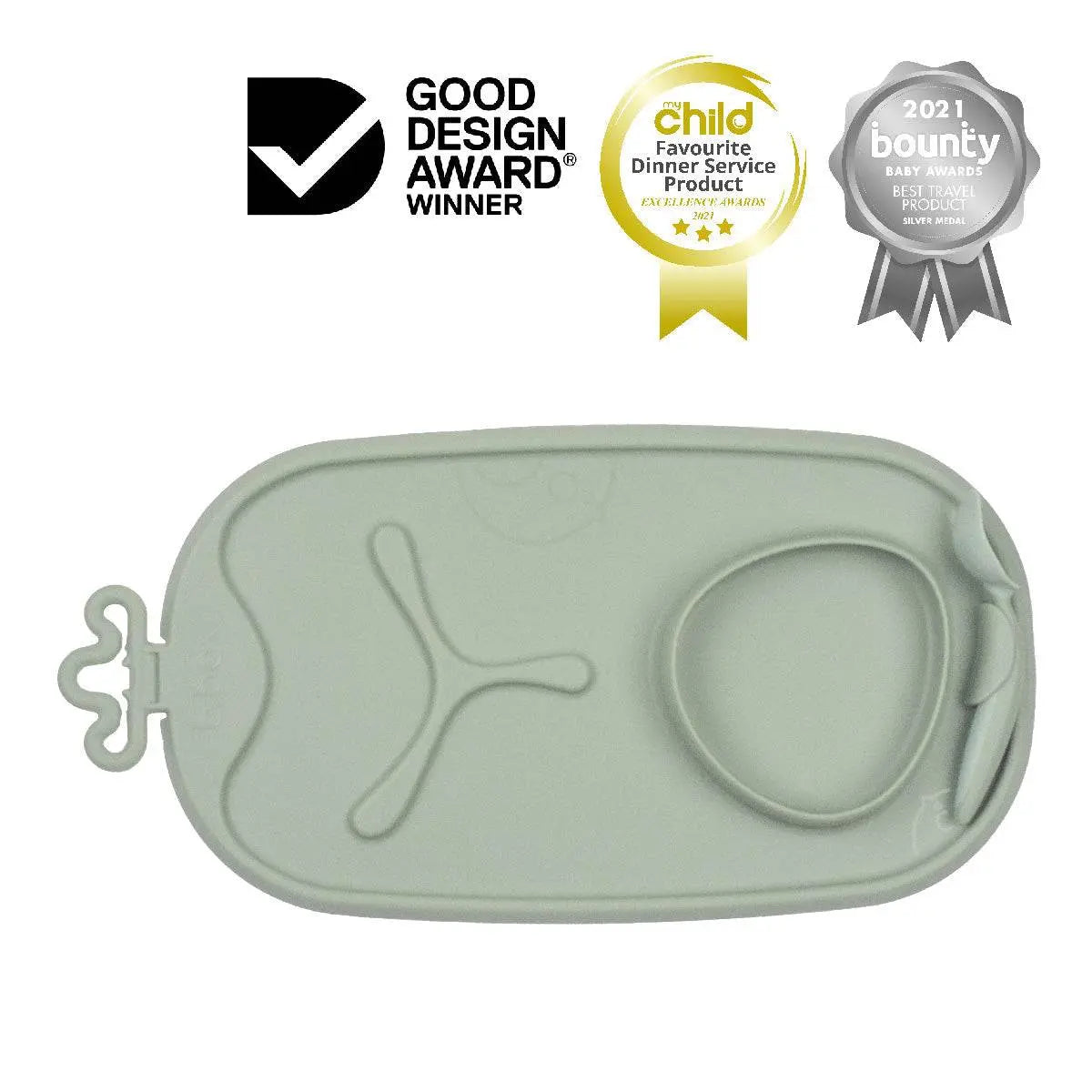 Set de Table Silicone Roll + Go b.box - ocean - sage - Image 7