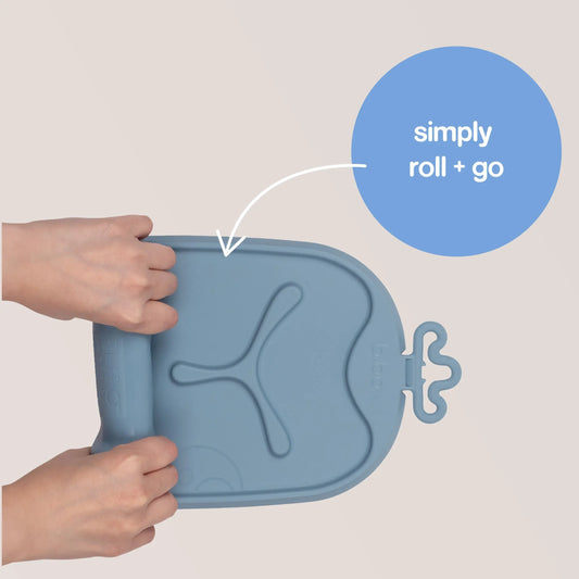 Set de Table Silicone Roll + Go b.box - ocean - Image 3