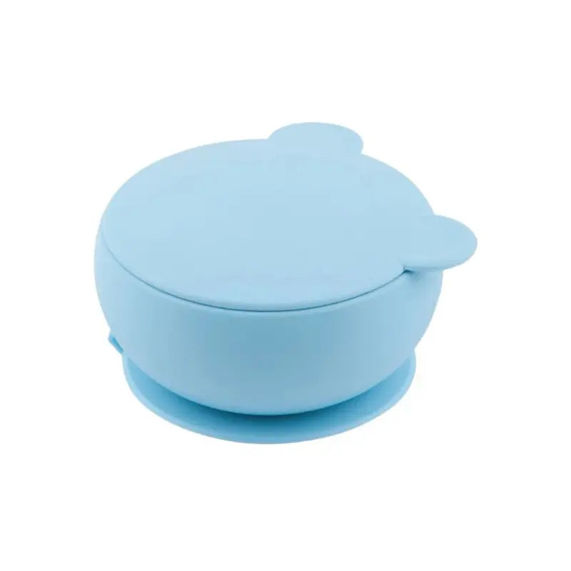 Set en Silicone MINIKOIOI Bol Gobelet Cuillère – Bleu - Image 2