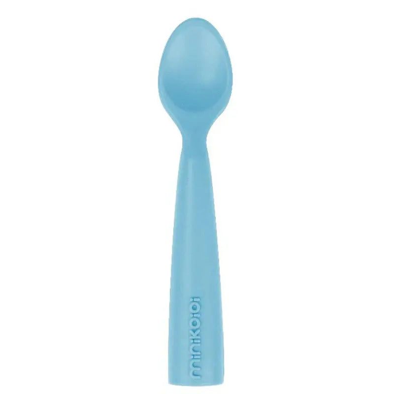 Set en Silicone MINIKOIOI Bol Gobelet Cuillère – Bleu - Image 3