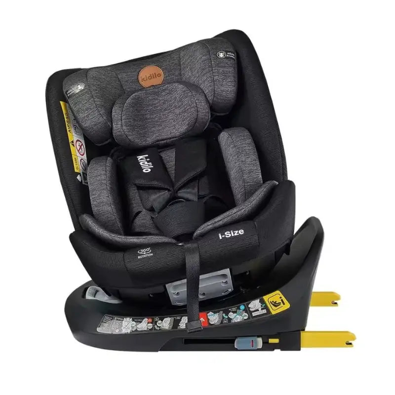 Siège auto évolutif G509 Isize isofix 0 à 12 ans – Kidilo - Gris Clair - Image 3