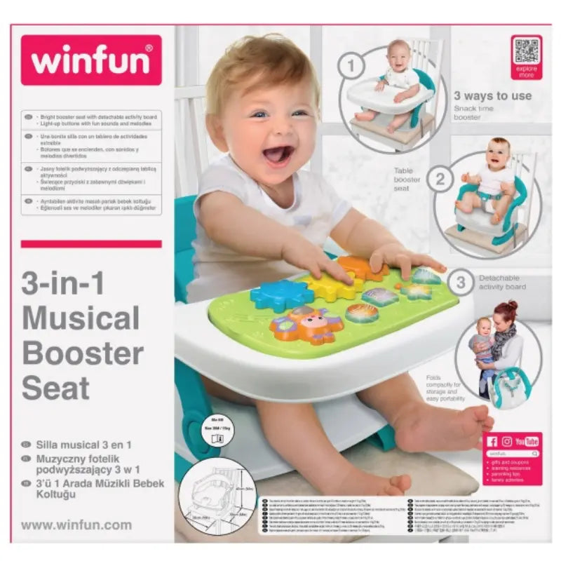 Siège booster musical 3 en 1 - winfun - Image 8