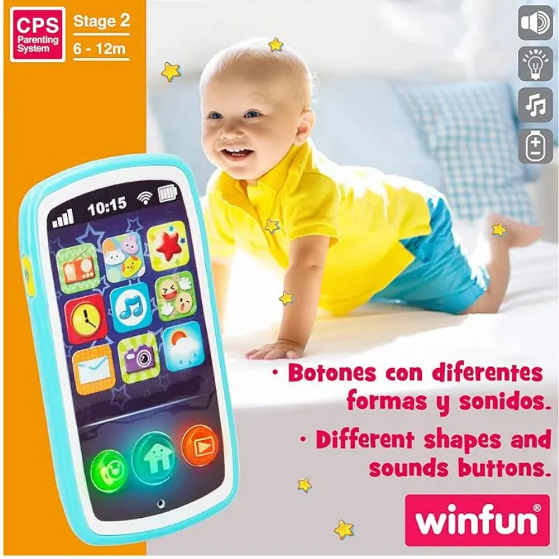 Smartphone pour bébé aux sons amusants - winfun - Image 4