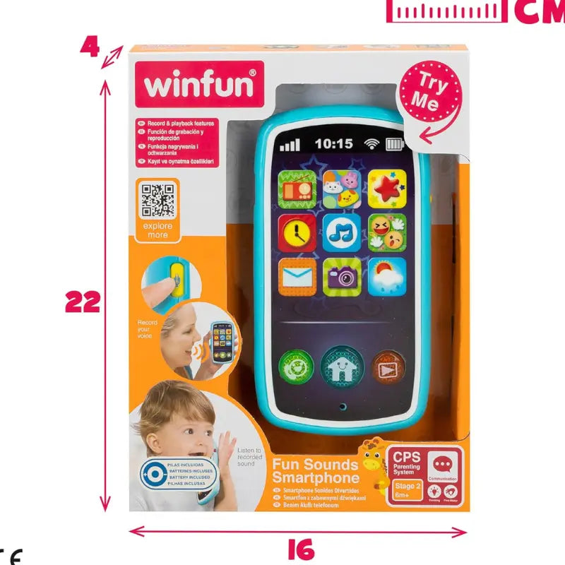 Smartphone pour bébé aux sons amusants - winfun - Image 7