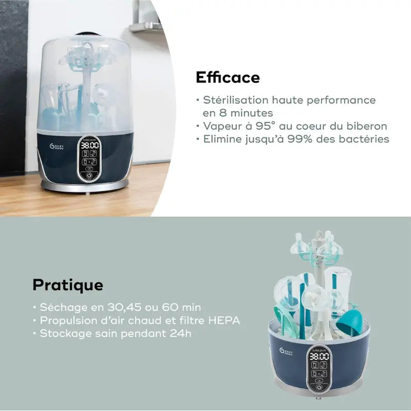 Stérilisateur et sèche-biberon Turbo Pure - Babymoov - Image 4