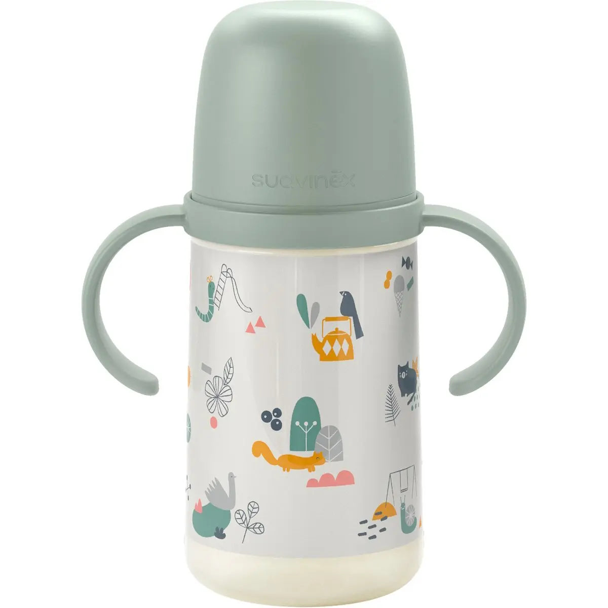 Suavinex A Walk In The Park Vert Gourde 270 ml avec Poignées - Image 1