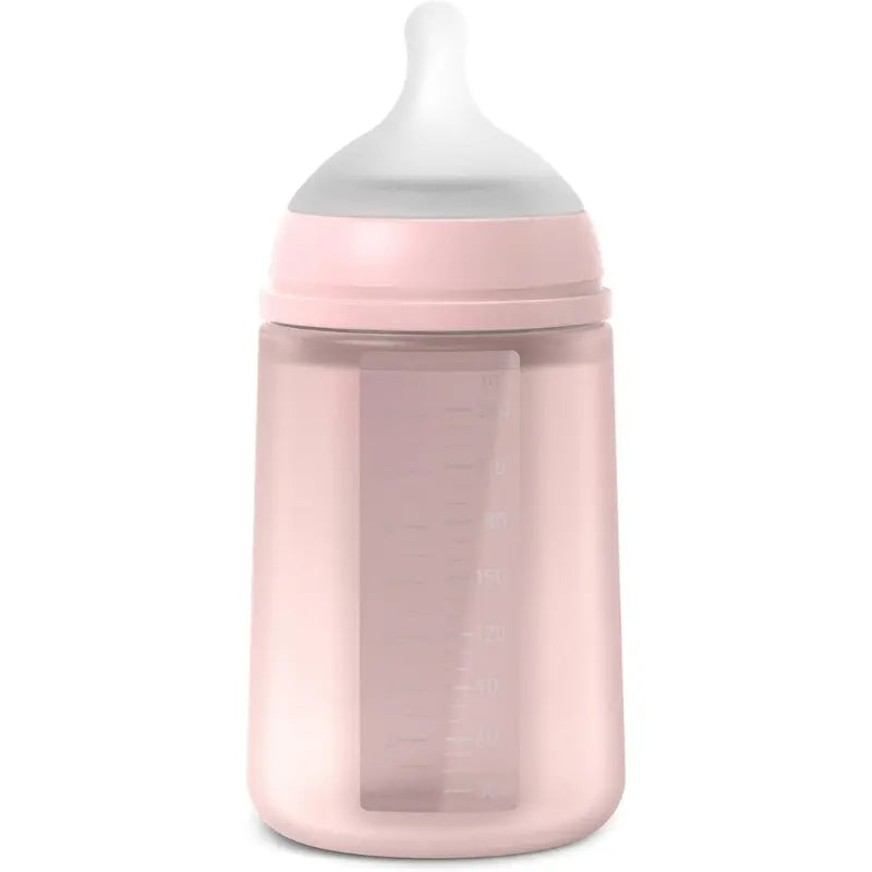 Suavinex Biberon Silicone 240 ml Rose – Débit Moyen - Image 2