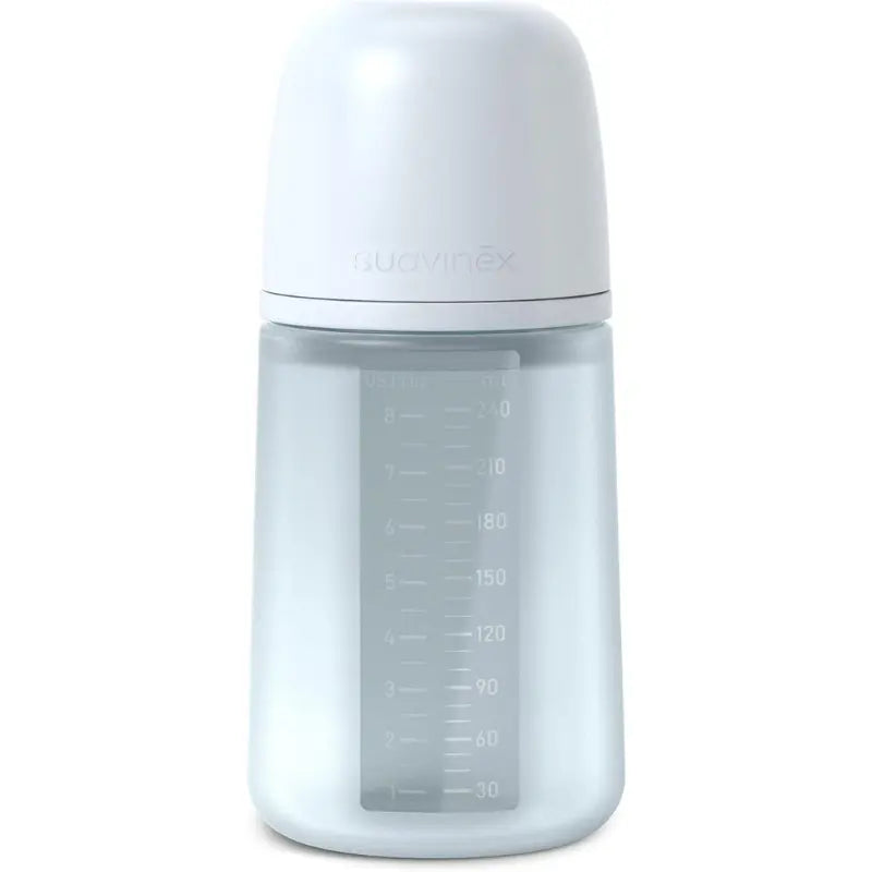 Suavinex Biberon Silicone Colour Essence Bleu Débit moyen 240 ml - Image 1