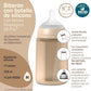 Suavinex Biberon Silicone Colour Essence Bleu Débit moyen 240 ml - Image 6