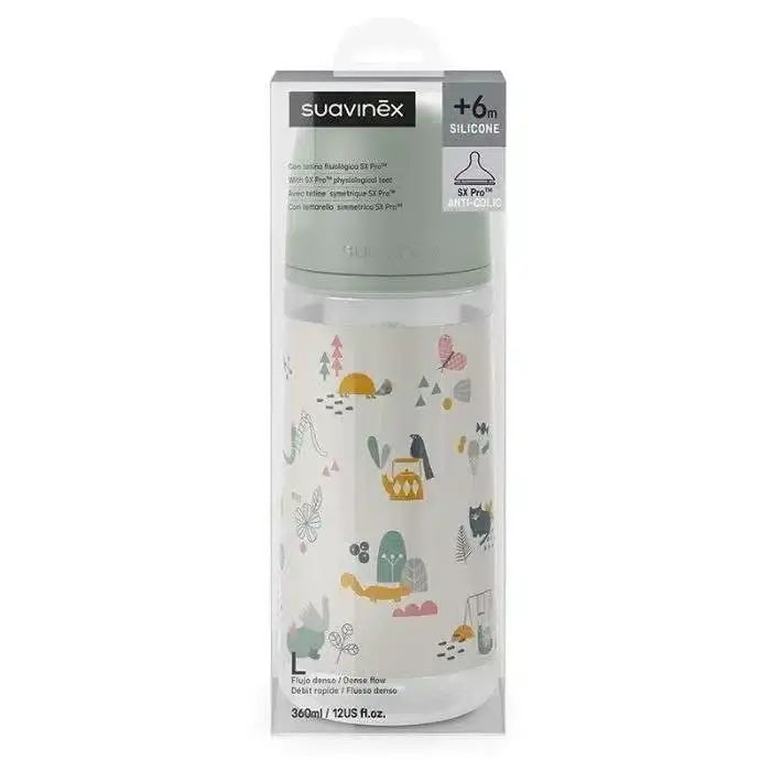 Suavinex Biberon tetine walk in the park Vert 360 ml - Image 3