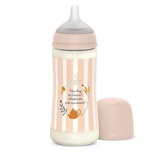 Suavinex Biberon Wonderland Polyamide 360ml - Rayé Rose - Image 1