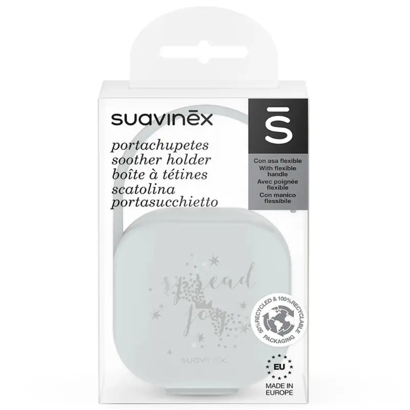 Suavinex Boîte à Sucettes avec poignée flexible - Gris - Image 1