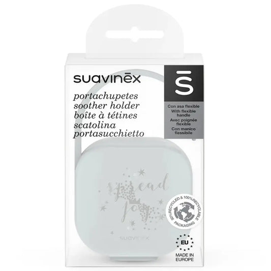 Suavinex Boîte à Sucettes avec poignée flexible - Gris - Image 1