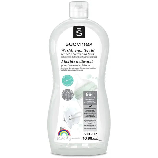 Suavinex, Liquide Vaisselle pour Biberons, Tétines et Accessoires 500ml - Image 1